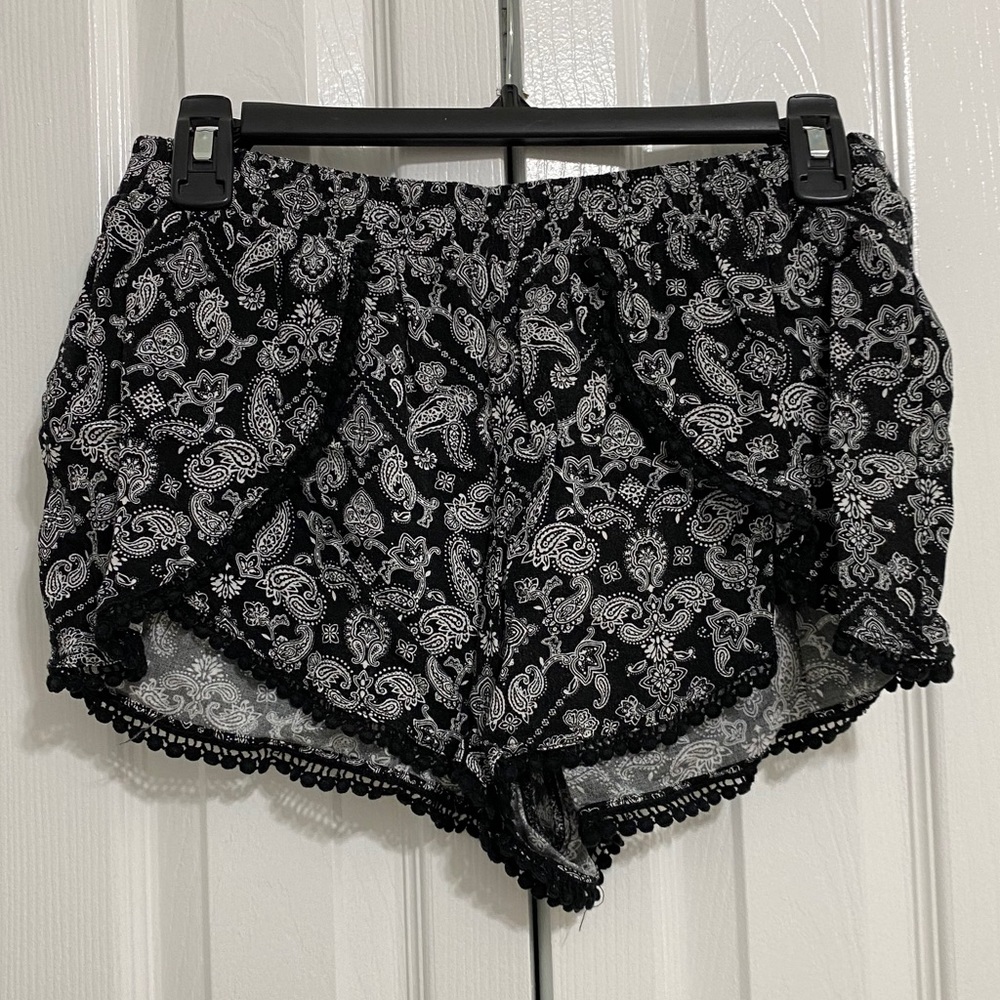 Black and White Shorts